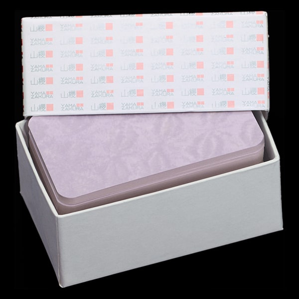 名刺 小型4号 カド丸 みやび 紫