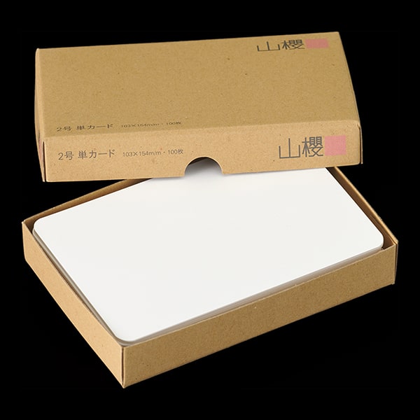 山櫻2号 カド丸 単カード インクジェットW: はがき・カード