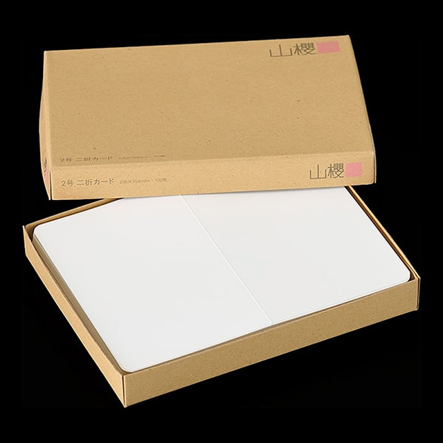 2号 カド丸 二折カード Yホワイト