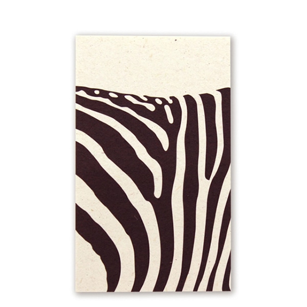 パモジ メッセージカード小 シマウマ