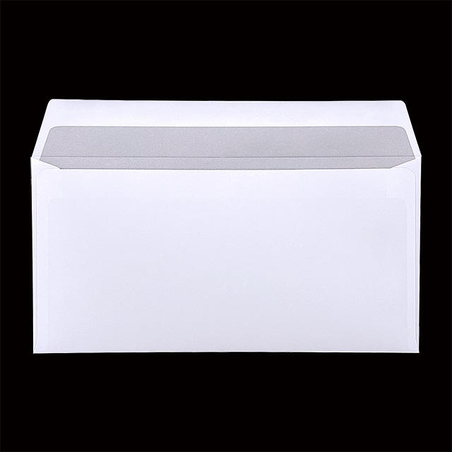 封筒 洋長3 カマス貼 撥水ケントCoC 100 裏地紋(墨) 〒枠ナシ ☆