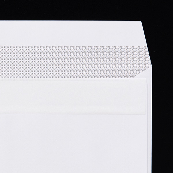 封筒 洋長6 カマス貼FF BSケントCoC 80 裏地紋(鼠) グット 〒枠ナシ ☆