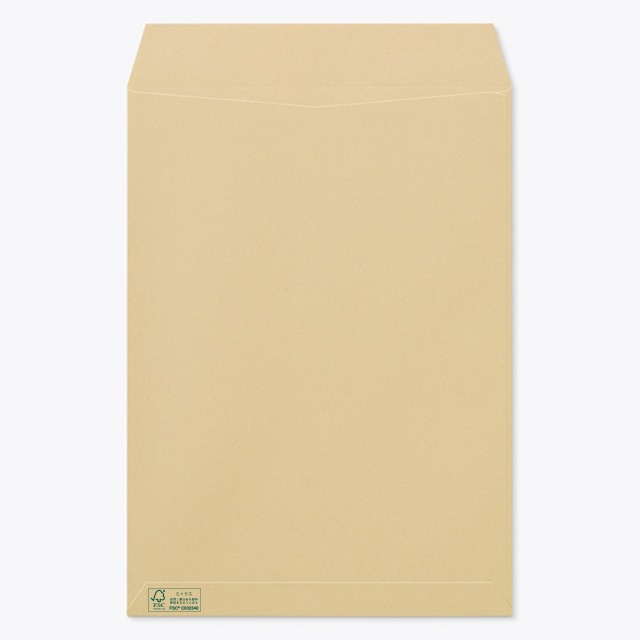 封筒 角2 スミ貼 森林認証クラフト 85 マーク入 〒枠ナシ ☆