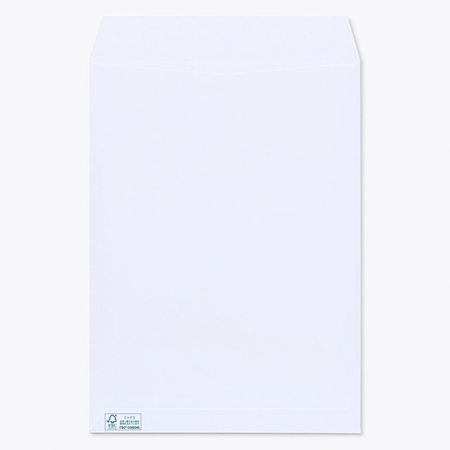 封筒 角2 スミ貼 森林認証ケント 100 マーク入 〒枠ナシ ☆