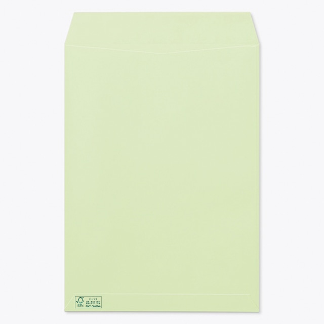 封筒 角2 スミ貼 森林認証Kウグイス 85 マーク入 〒枠ナシ ☆