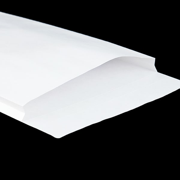 山櫻封筒 角2 マチ付ガゼット貼 ホワイトCoC 100 〒枠ナシ ☆: 発送