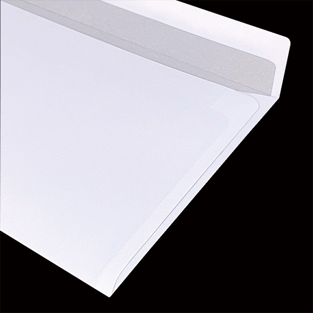 封筒 洋長3 カマス貼 撥水ケントCoC 100 裏地紋(墨) 〒枠ナシ ☆