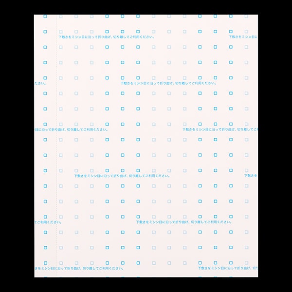 複写式領収証 大判サイズ 2面付 文字なし 緑 RC-2204-CoC ☆