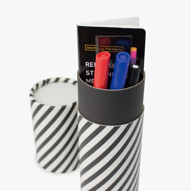 okurimono tsutsu ストライプ 黒