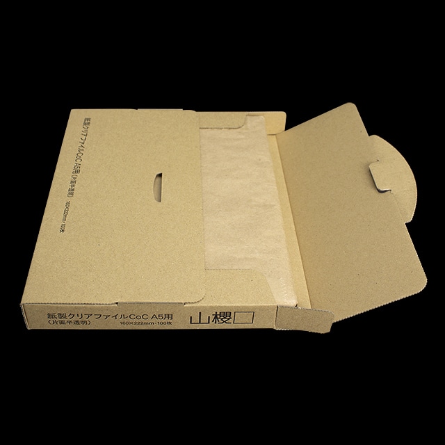 紙製クリアファイルCoC A5用(片面半透明) ☆
