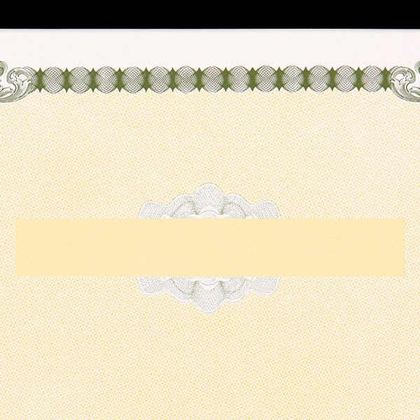 山櫻複写式領収証 大判サイズ 2面付 文字なし 緑 RC-2204-CoC ☆: 証書