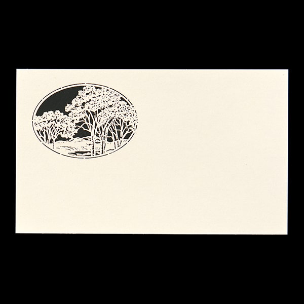 山櫻名刺 4号 [50枚入] 切り絵 A7 樹: 名刺【オンラインショップ