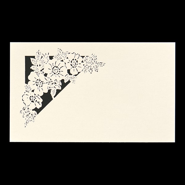 山櫻名刺 4号 [50枚入] 切り絵 F4 花飾り: 名刺【オンラインショップ