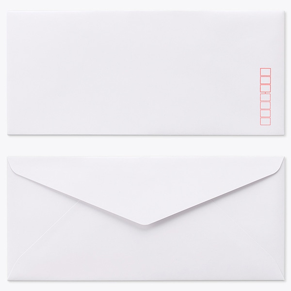 封筒 洋4 ダイヤ貼 Sケント スラット 〒枠入