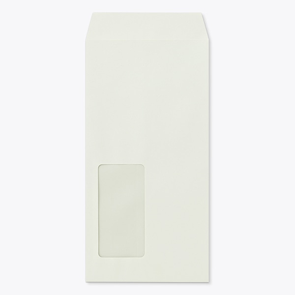 封筒 長3 窓付 中貼 ECグレイCoC 80 ピタット 〒枠ナシ A724P ☆