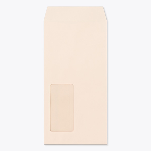 封筒 長3 窓付 中貼 ECピンクCoC 80 スラット 〒枠ナシ A722 ☆